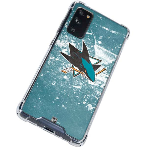 NHL San Jose Sharks Frozen Galaxy S20 FE Clear Case